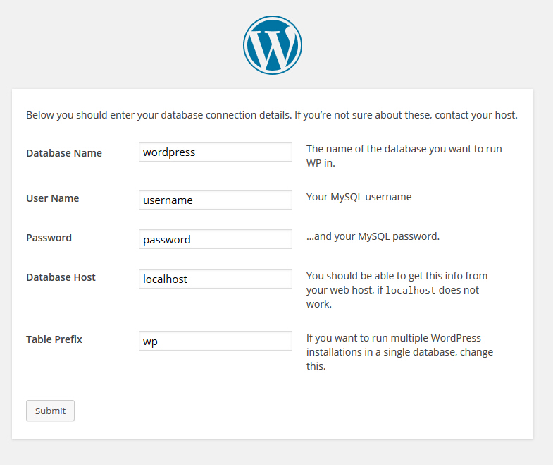 wordpress database